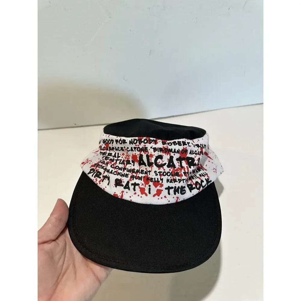 Vintage Alcatraz Federal Penitentiary‎ Snap Back Hat Cap red black White